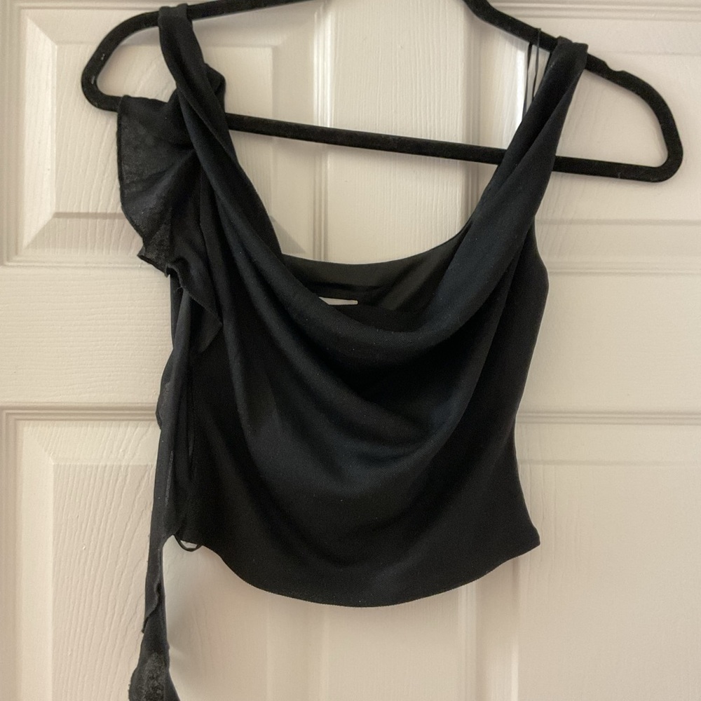 Princess Polly Black Crop Top